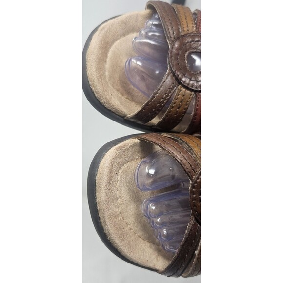 Earth Spirit Carlisle Brown Leather Sandal Sz 7.5 Open Toe Gelron 2000 Classic - Picture 3 of 12